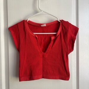 Urban Outfitters Red Crop Top